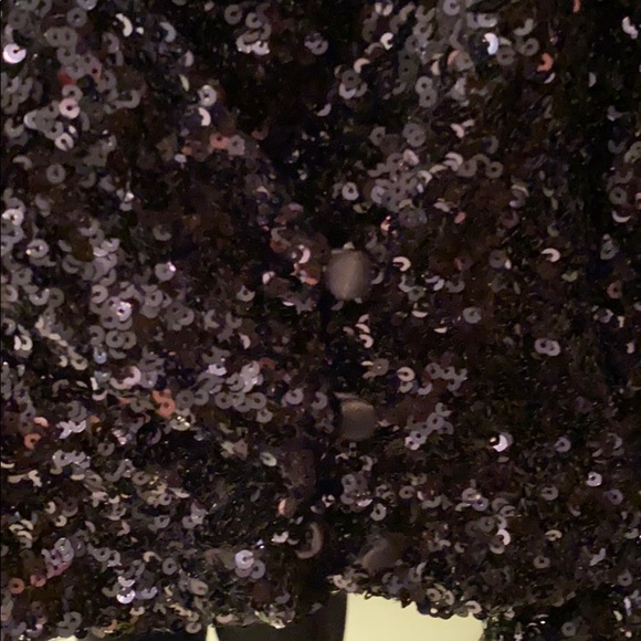 Sequin Kenneth Cole top jacket w button closure - Picture 3 of 5